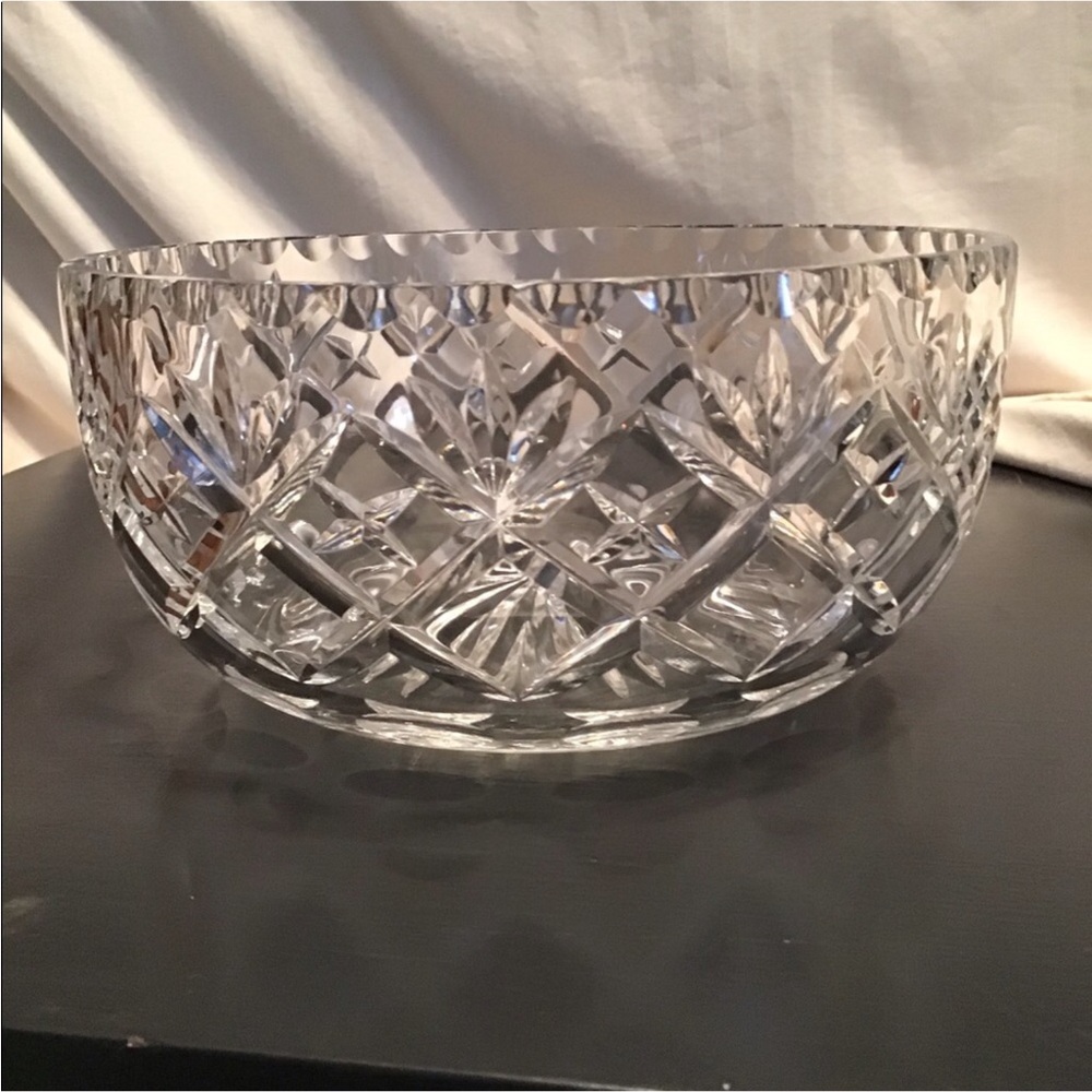 Royal Doulton cut Crystal bowl 4” tall and 8” across top
